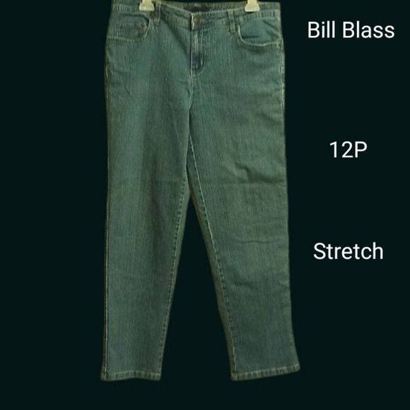 Bill Blass  Blue Jeans size 12P Stretch - Picture 1 of 7